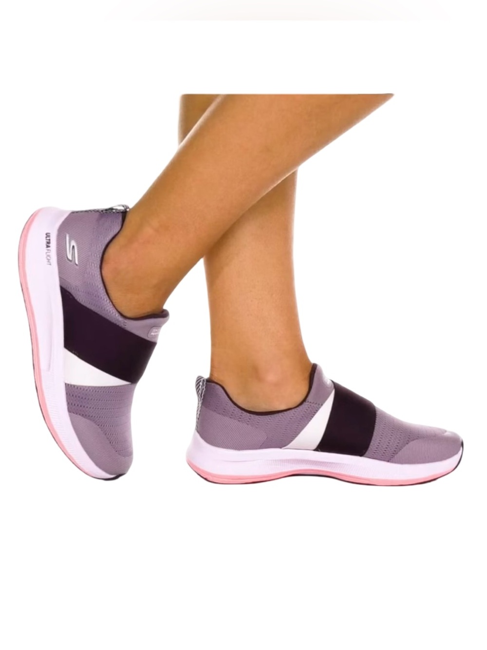 Skechers Women’s GOrun Pulse - Bold Venture Slip-On Running Sneakers, plum